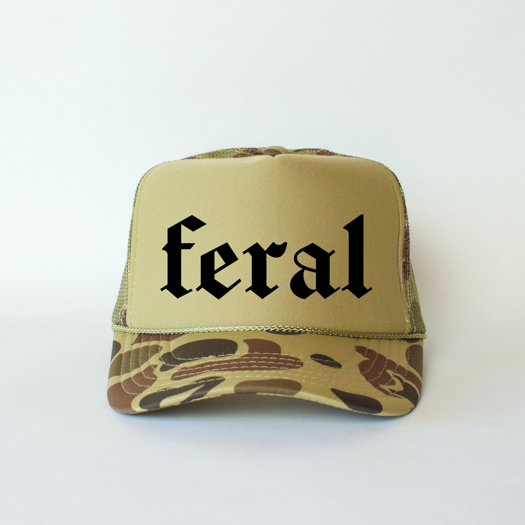 Feral Camo Snapback Trucker Hat