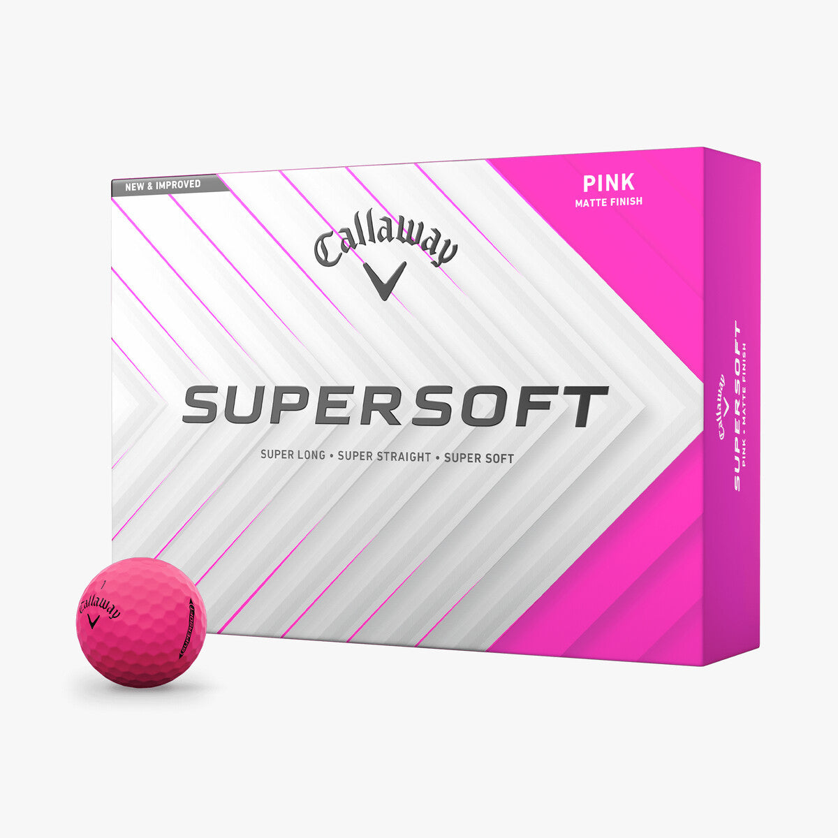 Callaway Supersoft Matte Pink 2025 Golf Balls